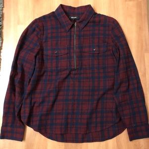 Madewell long sleeve plaid
